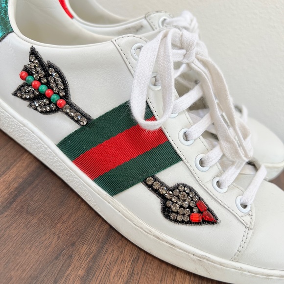 Auth Gucci Ace Arrow Sneakers - Size.36 Used - Picture 2 of 11